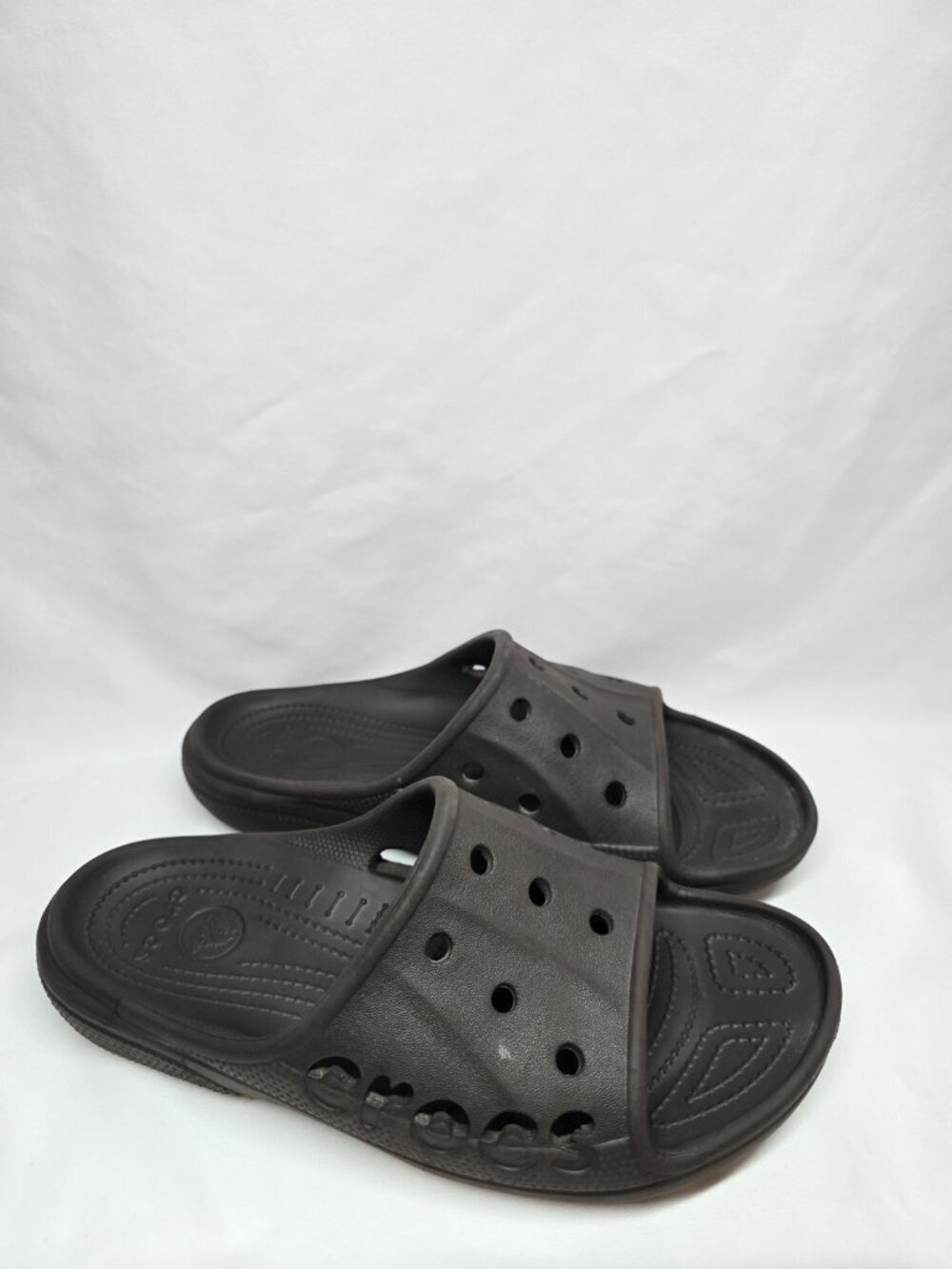 Crocs Baya Slide Sandals Mens 10/Womens 12 Brown Unisex-Adult Slides